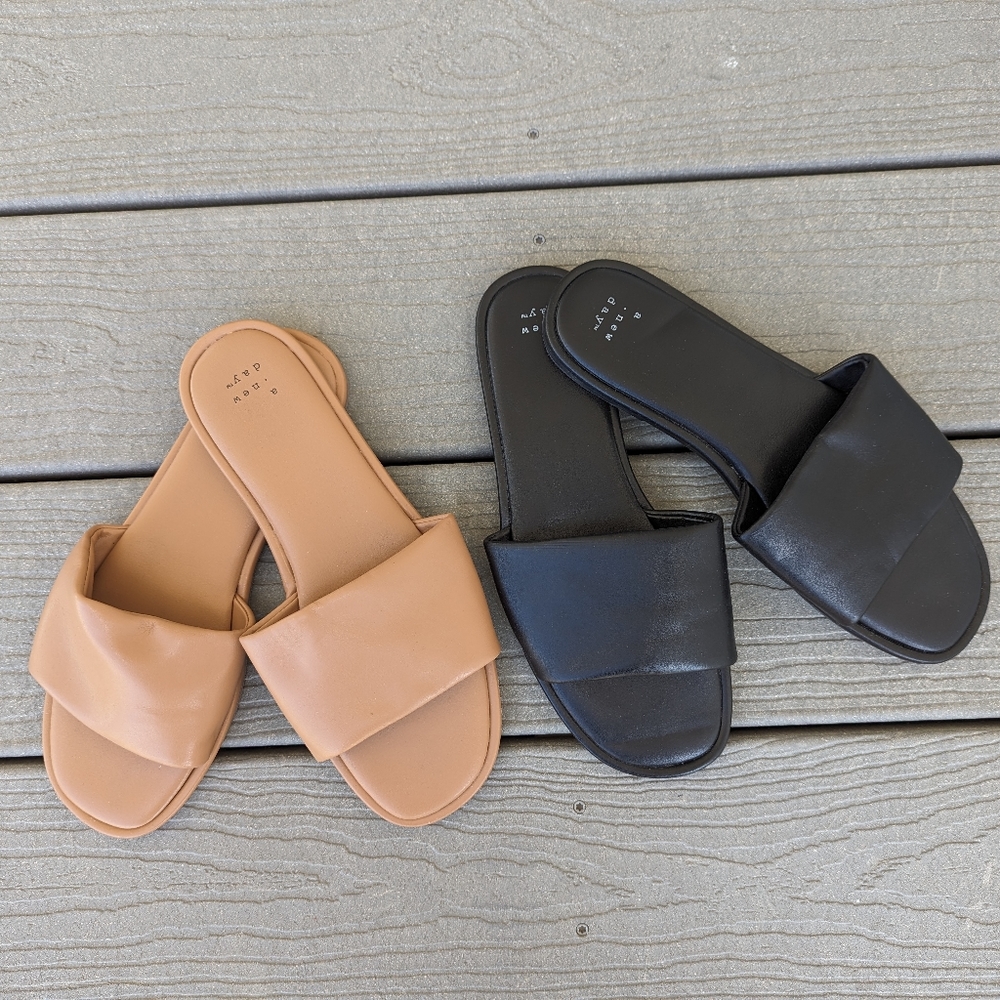 2 Pair Slide Sandals